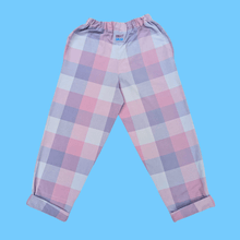 Load image into Gallery viewer, Pastel Check Sustainable Trousers
