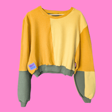 Load image into Gallery viewer, Pineapple Crush Crop Sustainable Sweatshirt