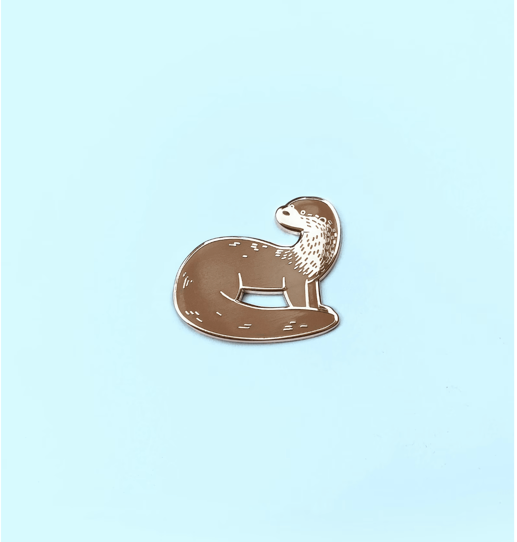 River Otter Hard Enamel Pin