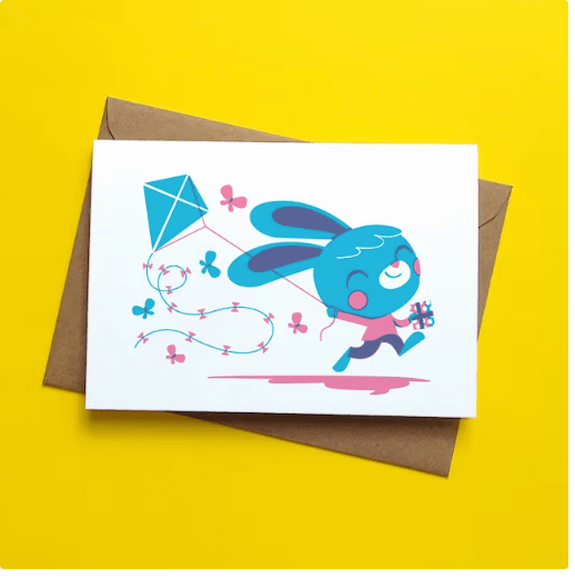 blue rabbit card