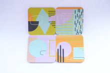 Load image into Gallery viewer, Set of Abstract Painting Coasters