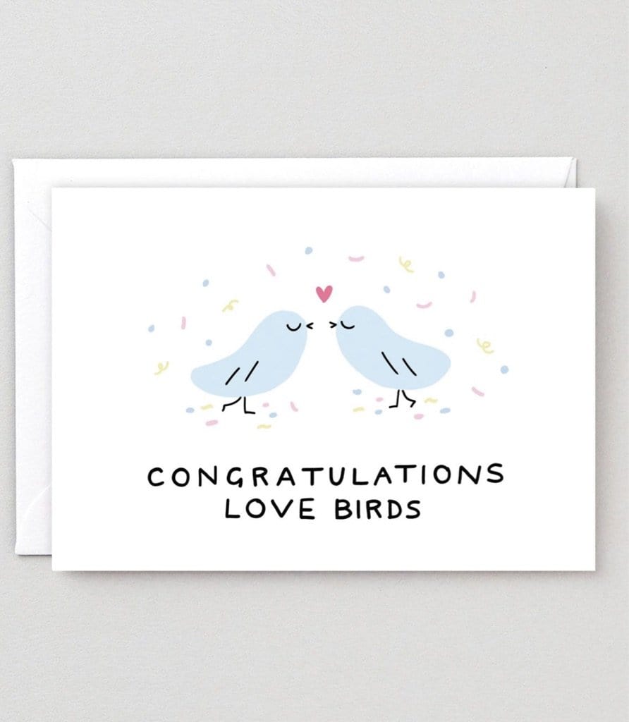 Congratulations love birds Card