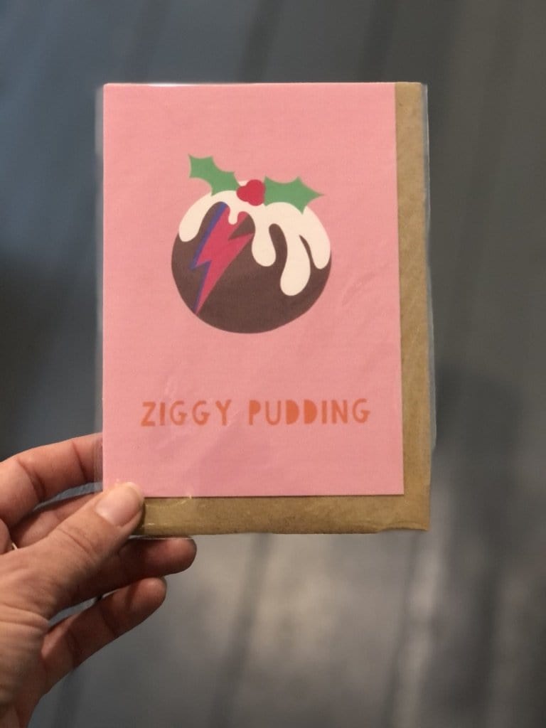 Ziggy Pudding Christmas Card