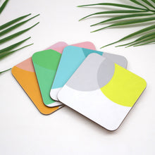 Load image into Gallery viewer, Colour Pop coasters.jpg