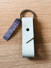 Load image into Gallery viewer, Keyring - Light Blue Leather
