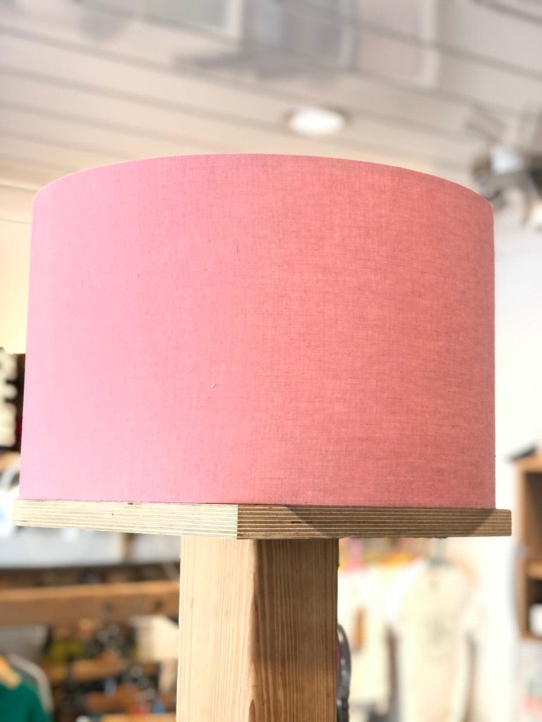 Pink Linen Lampshade