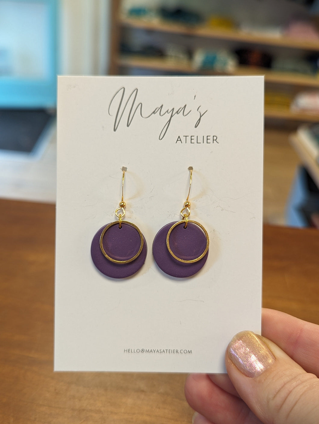 Lynn: Purple Earrings