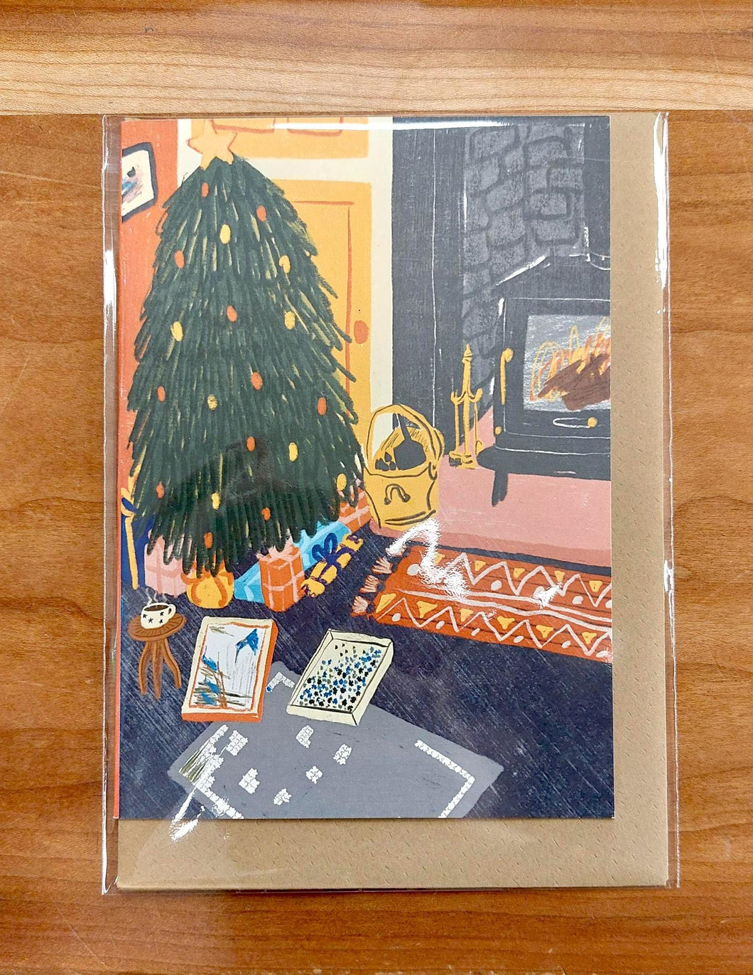 Christmas Fireplace Card