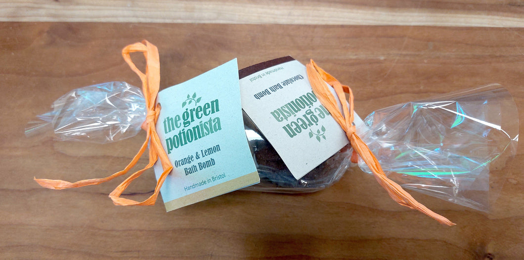 Medium Chocolate and orange & Lemon bath bomb