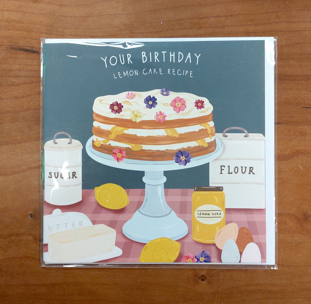 Birthday Lemon Cake Card