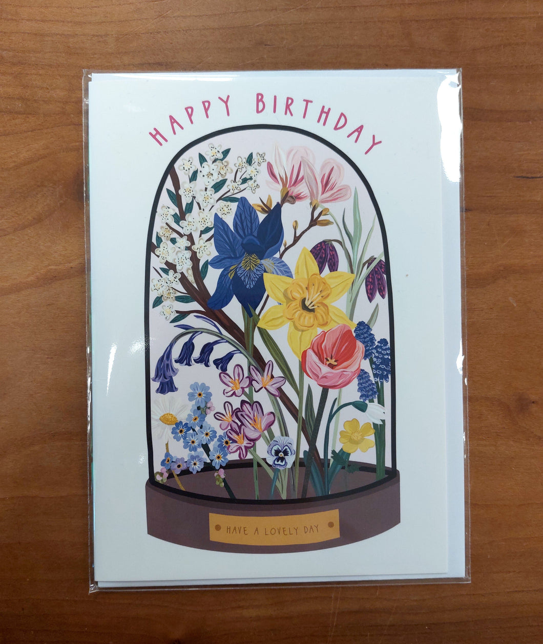 Floral Birthday Bell Jar Card