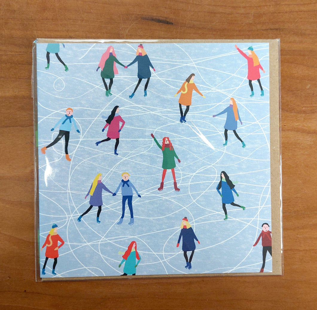 Ice Skaters Card