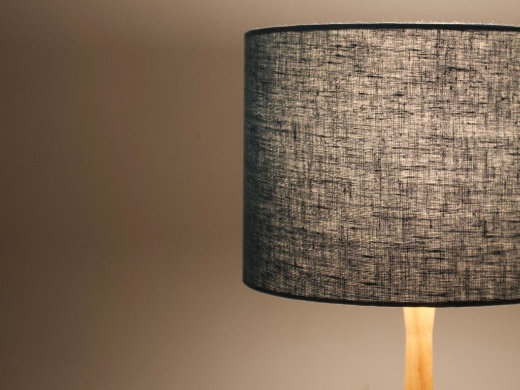 Graphite Grey Linen Lampshade