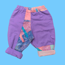 Load image into Gallery viewer, Abstract Violet sustainable Baby Trousers Size 18 months-2Yrs
