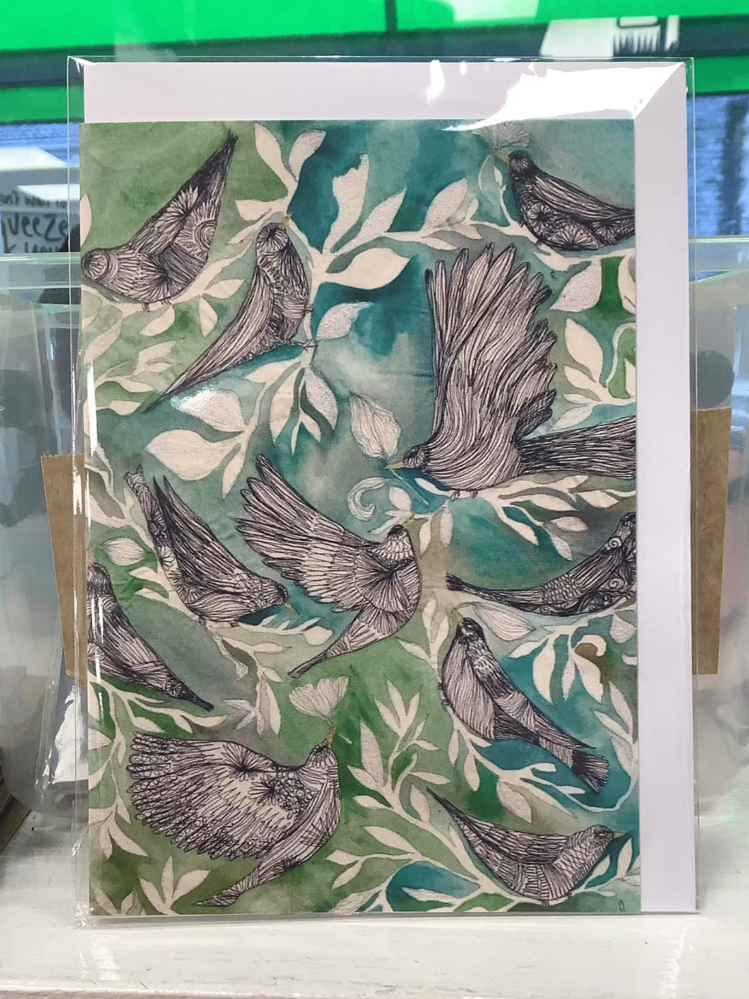 Black Birds Greeting Card