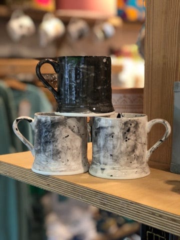 Watercolour Style Handmade Earthenware mugs