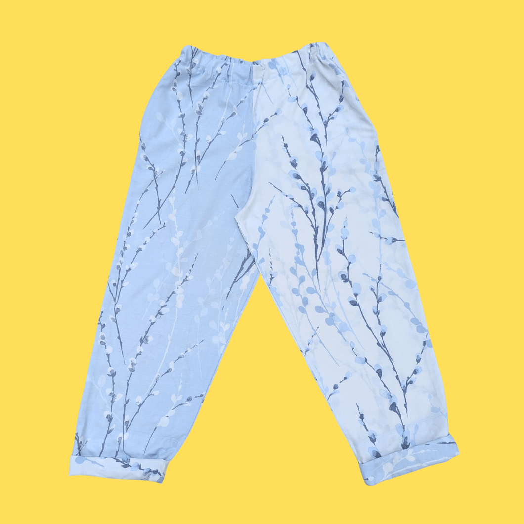 Blue Blossoms Sustainable Trousers