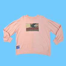 Load image into Gallery viewer, Peach Quilted Patch Sustainable Sweatshirt
