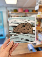 Grey Seal Greetings card