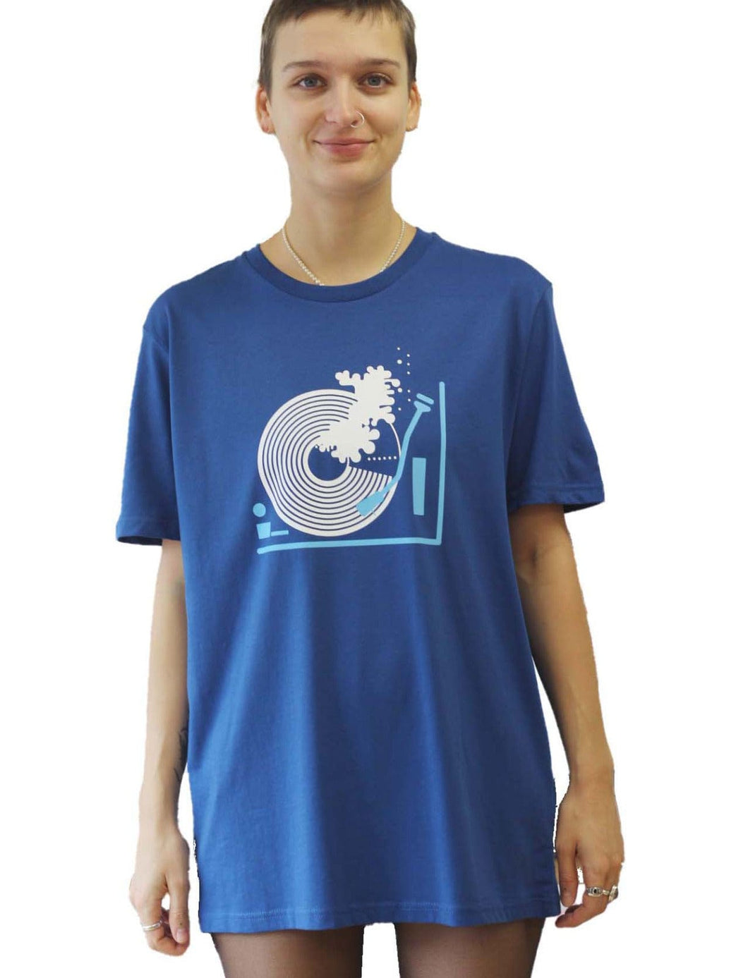 Sound Wave Light Denim Blue T-shirt