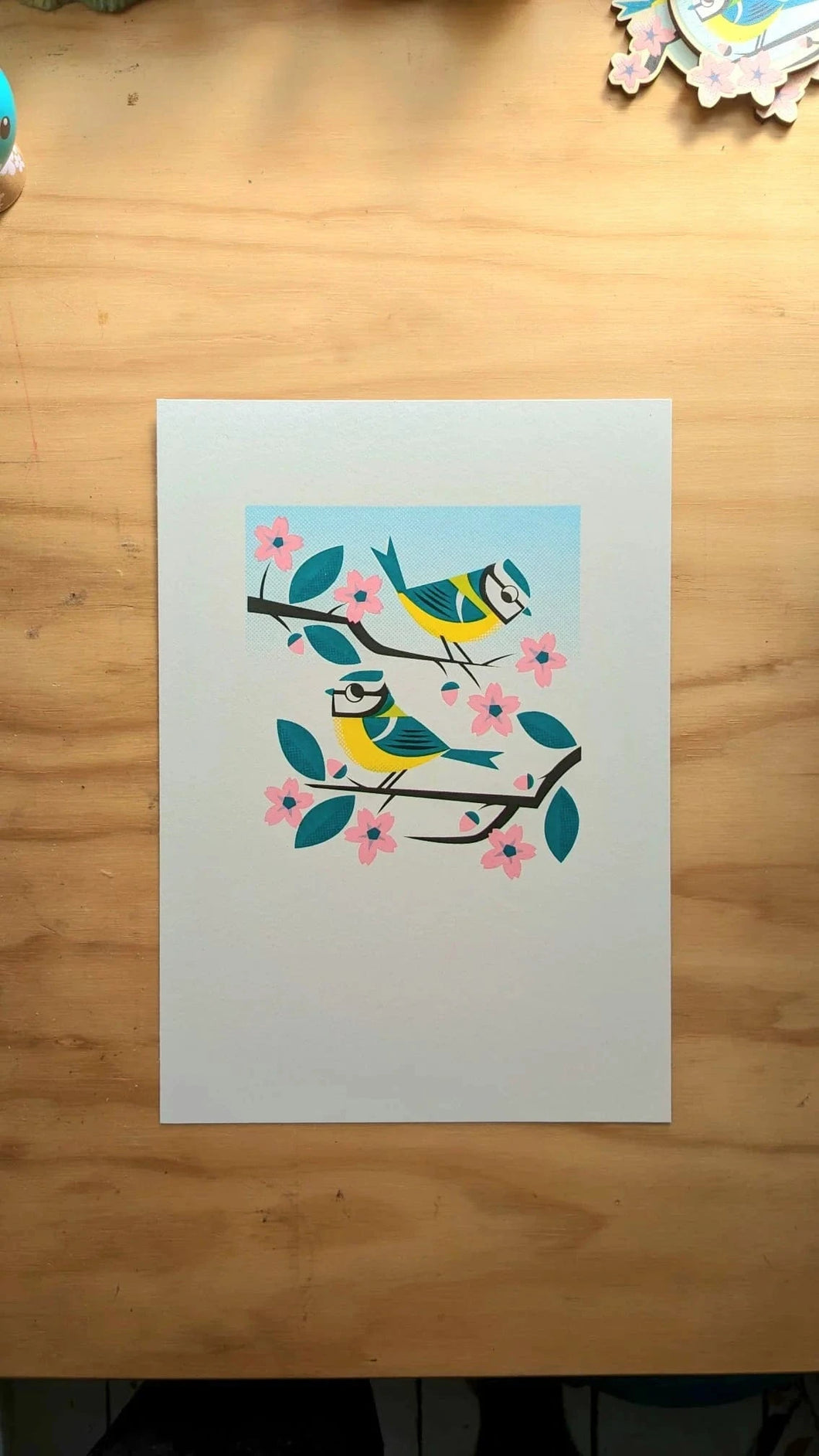 Blue tit Screen Print