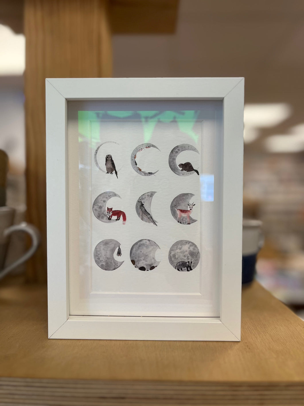 Framed Mini Print - Moon Phases