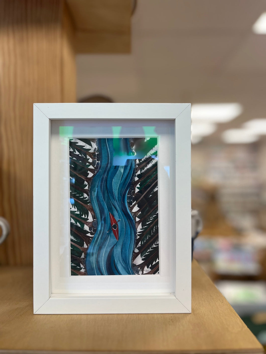 Mini Framed Kayak Print