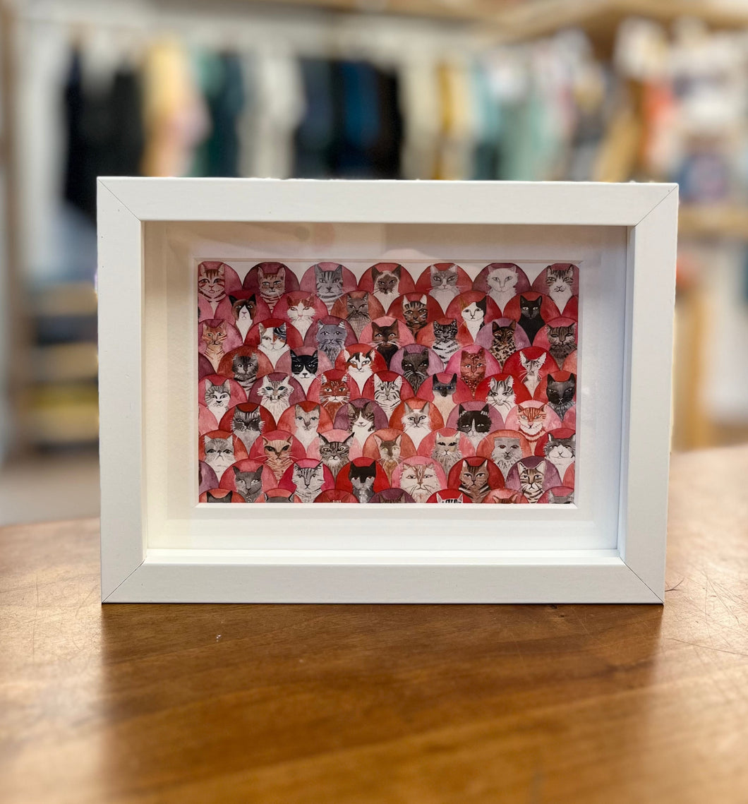 Framed Mini Cat Print
