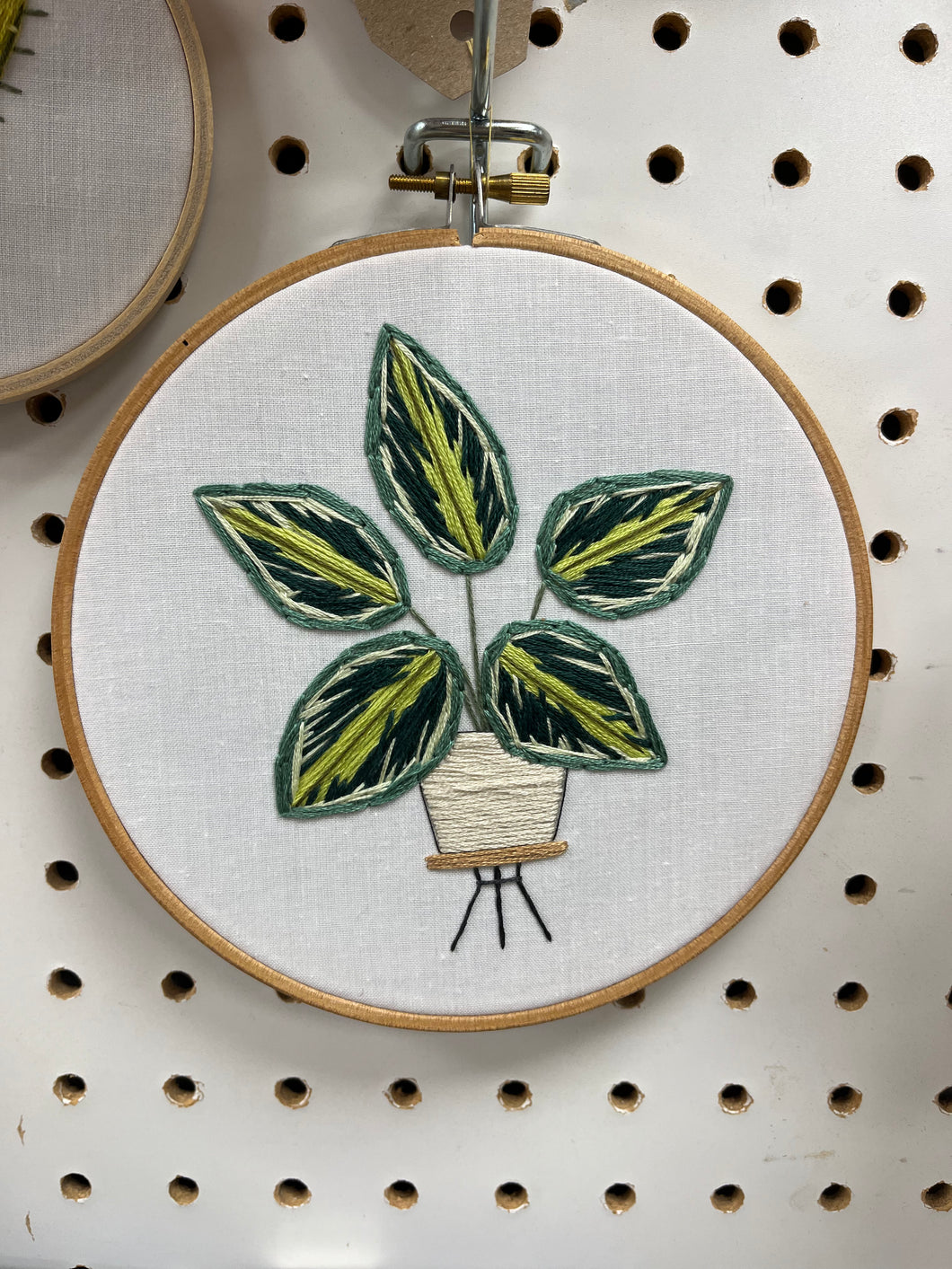 Embroidered Calethea Plant