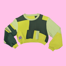 Load image into Gallery viewer, Mojito Sustainable Crop Sweatshirt
