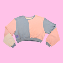 Load image into Gallery viewer, Soft Pastel Sustainable Crop Sweatshirt
