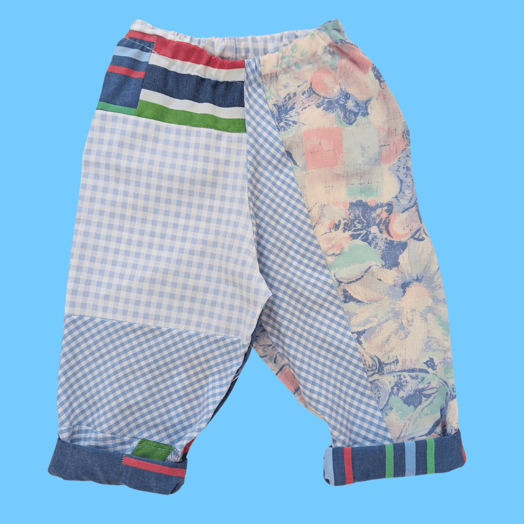Gingham sustainable kids Trousers 2-3 yrs