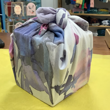 Load image into Gallery viewer, Furoshiki Fabric Gift Wrap - Turq &amp; Lime

