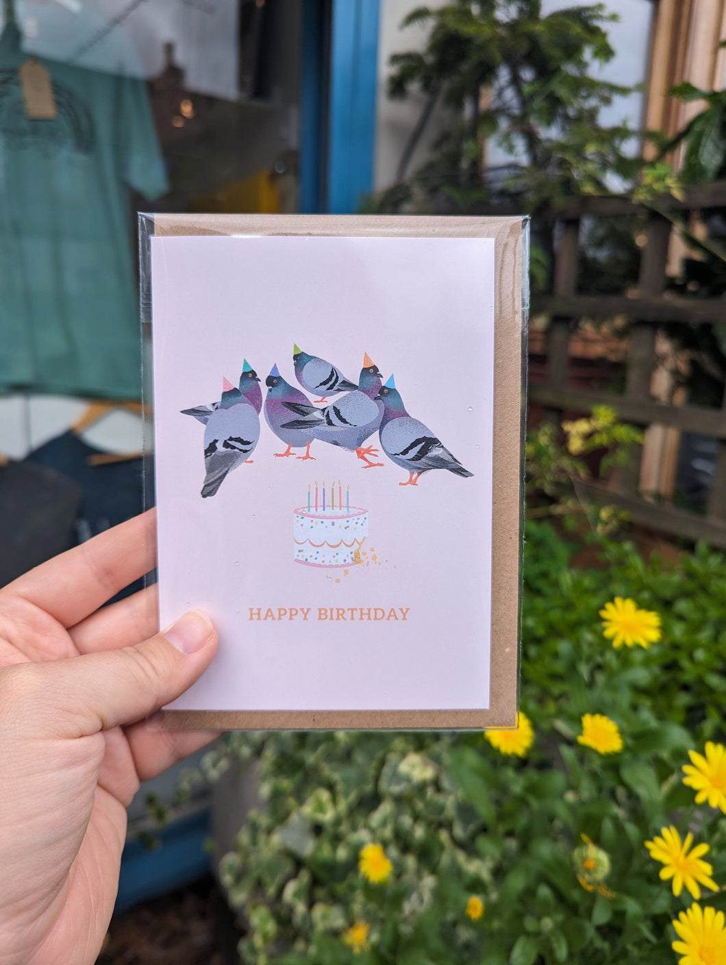 Pigeon Party Card