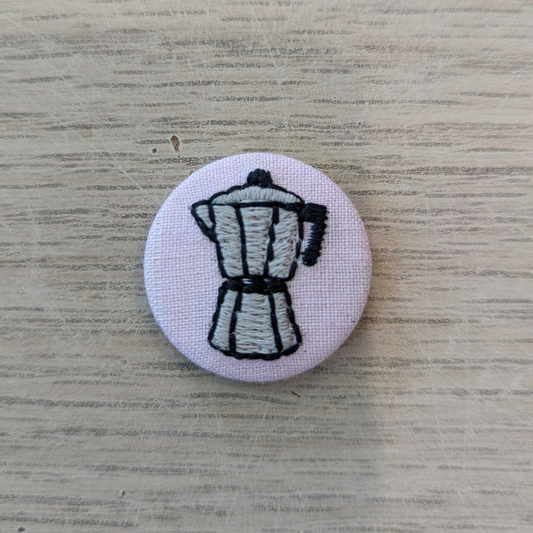Mocha Pot embroidered fridge magnet