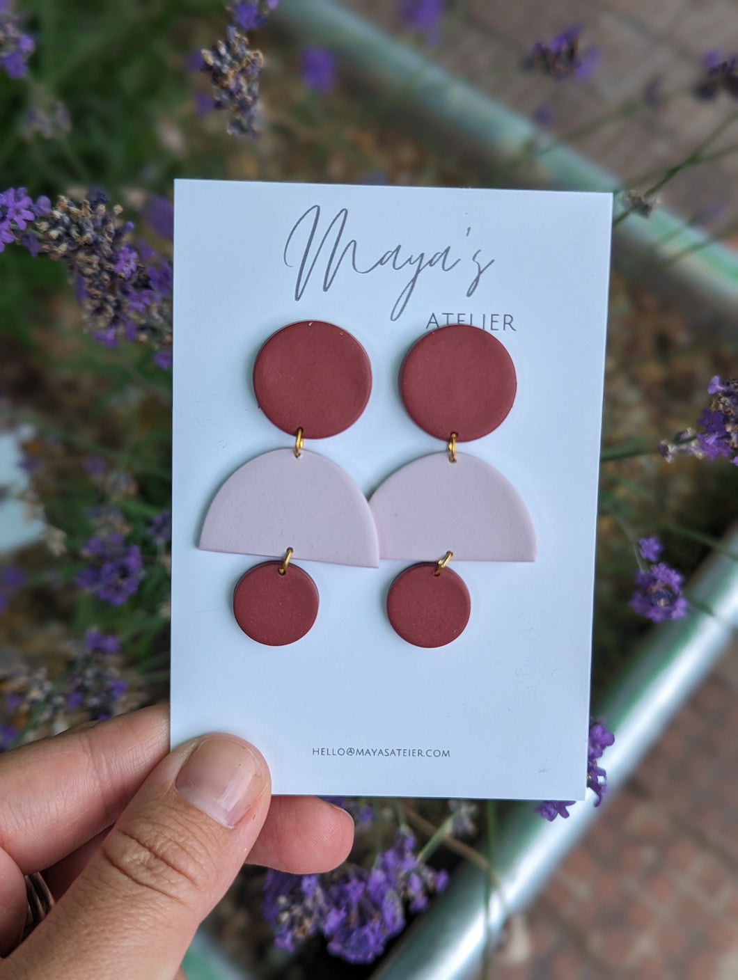 Ella - Dusky Pink Burgundy