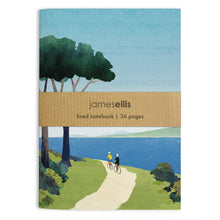 Load image into Gallery viewer, Cycling By The Sea A6 Notebook
