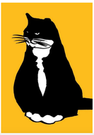 Yellow cat card