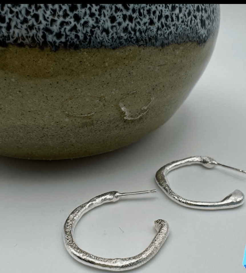 Organic Hoop Earrings