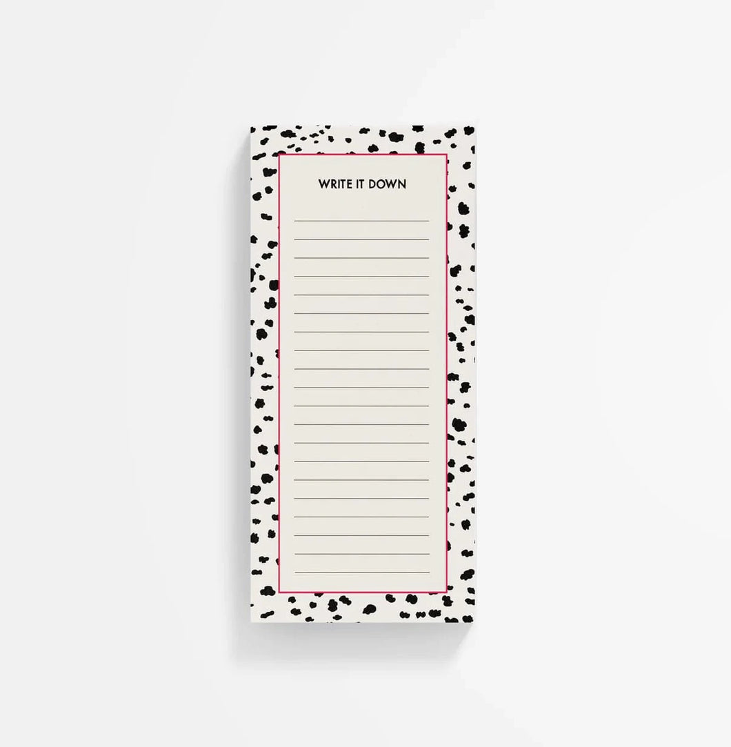 Dalmatian List Notebook