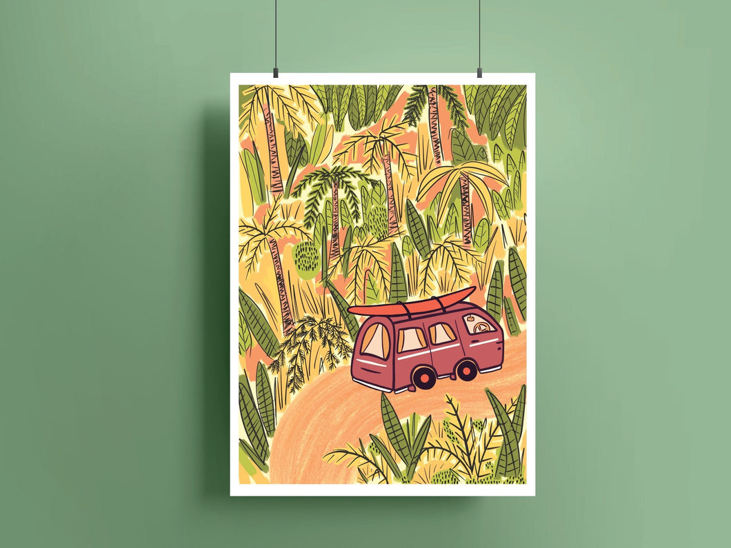 Van Print (Tropical Hues)