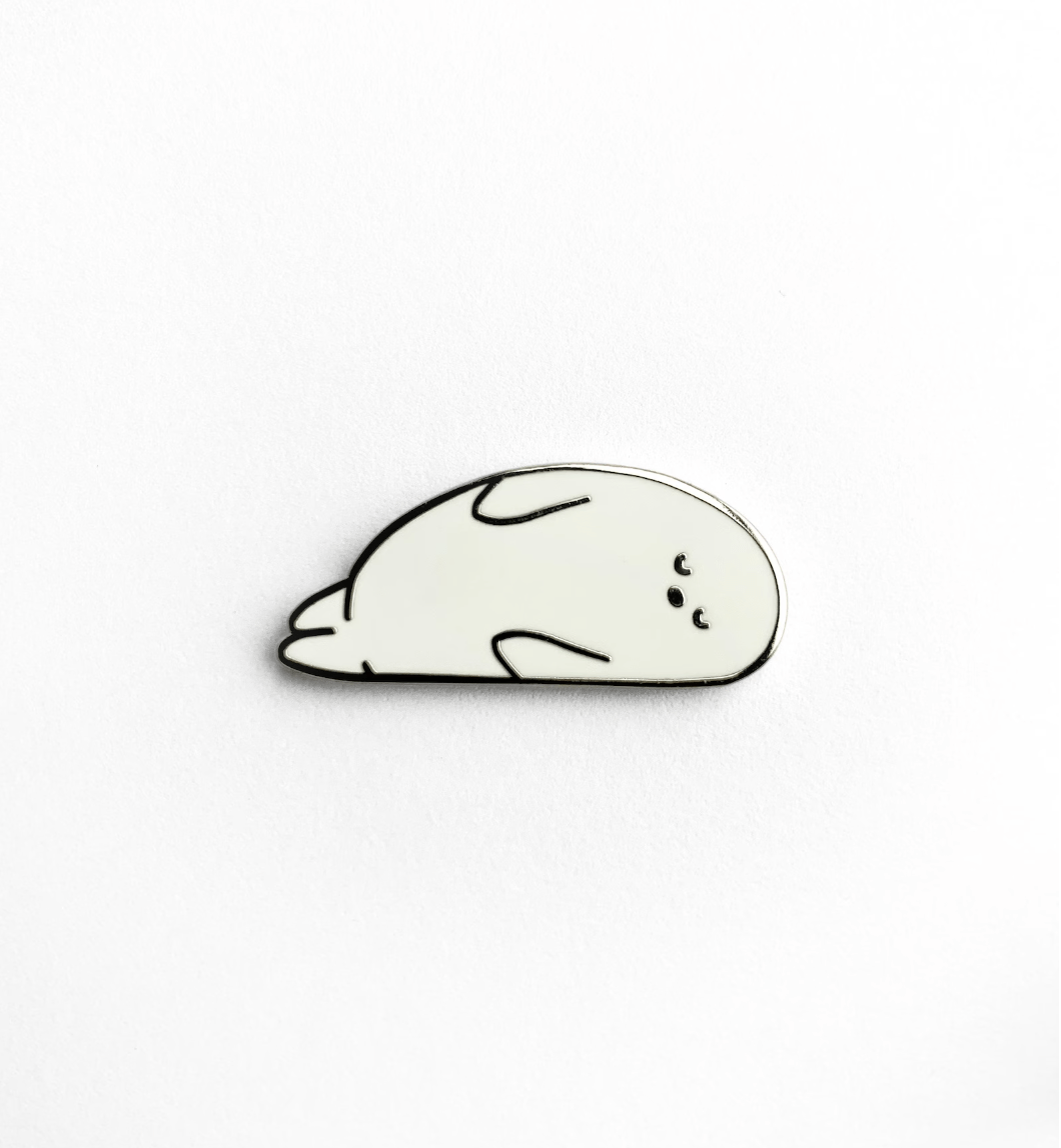 Harp Seal Pup Hard Enamel Pin