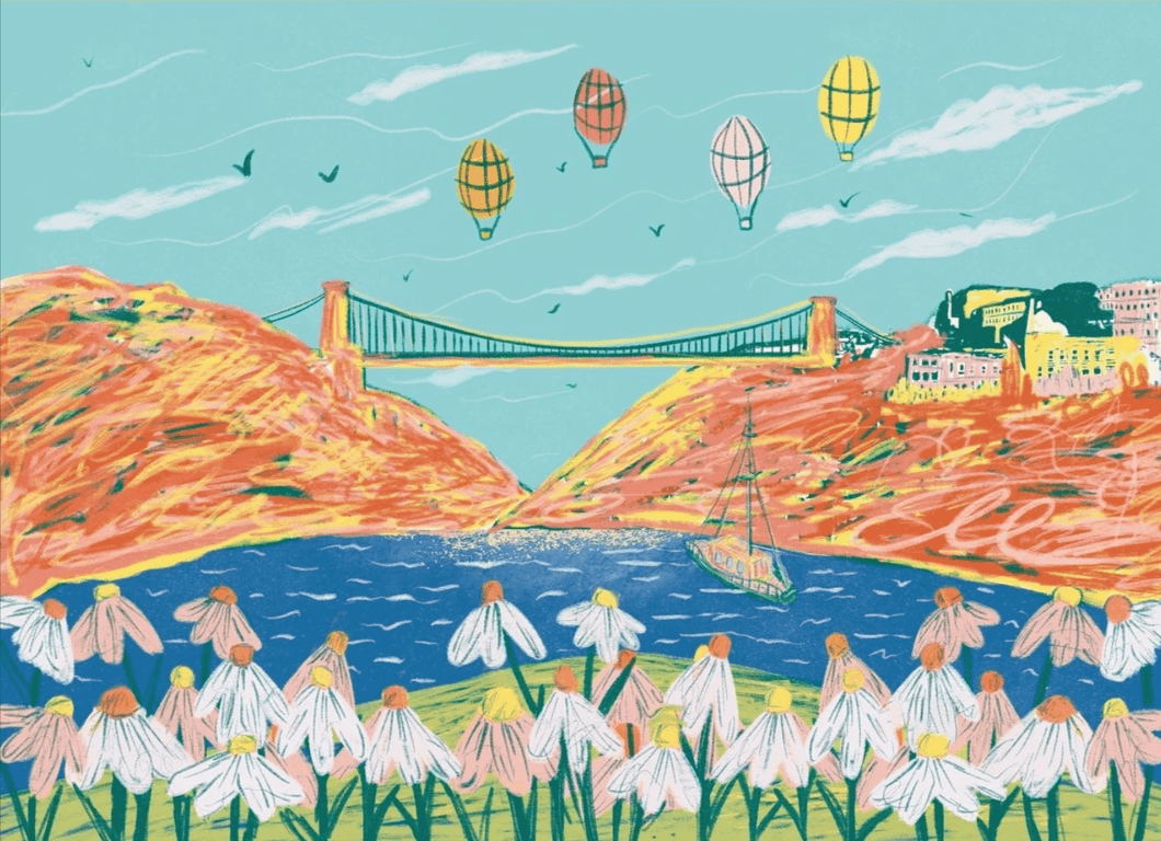 Bristol Balloons Print A4