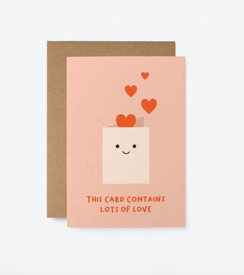 This card contains lots of love