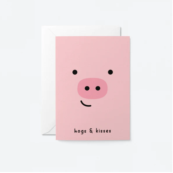 Hogs and kisses Card