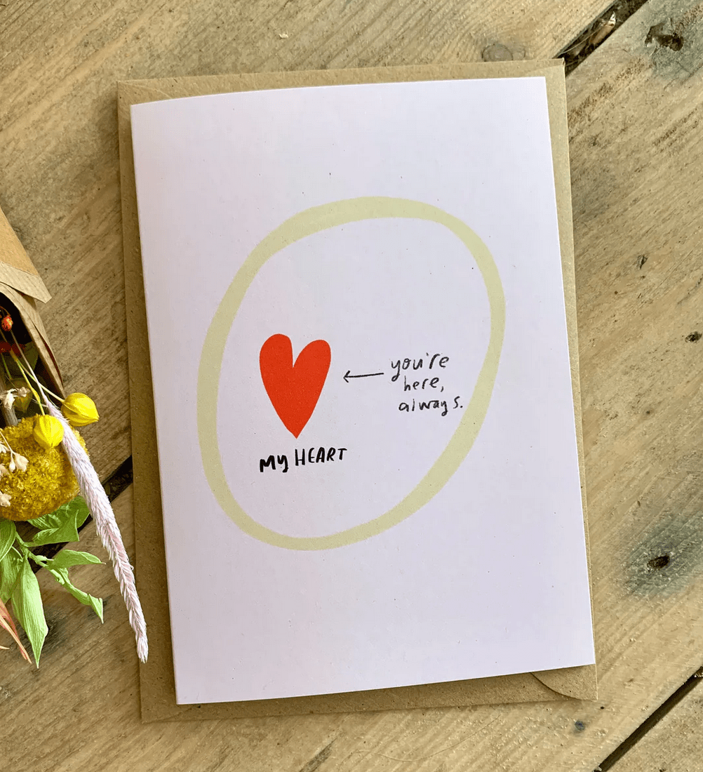 My heart - you're here always Card