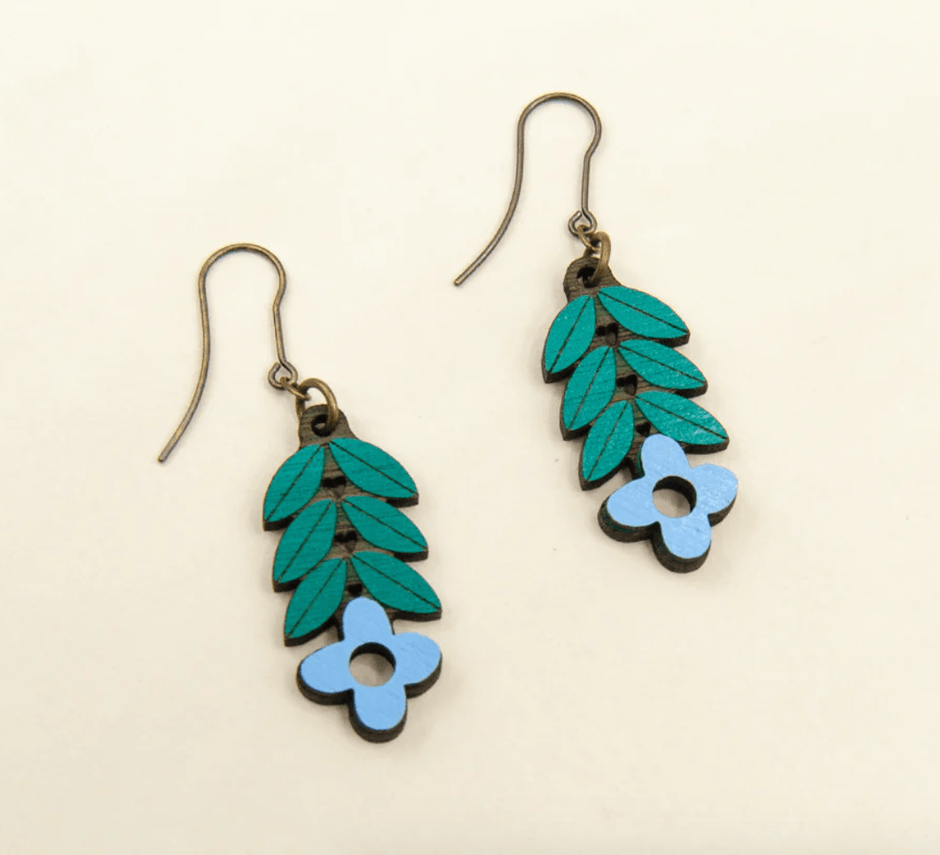 Hygge Flower Earrings - Blue