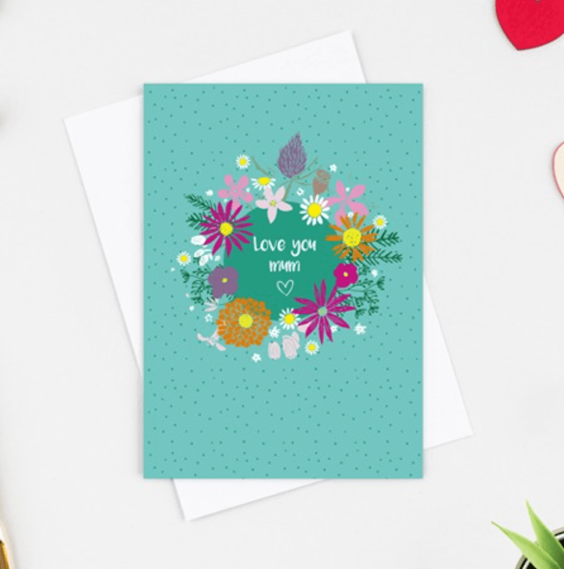 Love you mum mother's day card