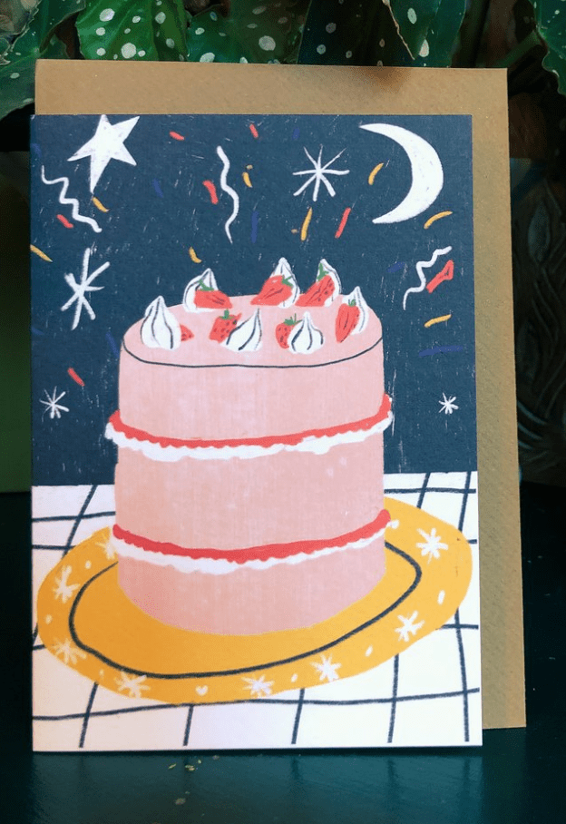 birthday cake card