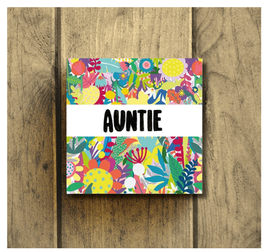 Auntie card